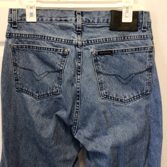 VTG Harley Davidson Mens Traditional Medium Wash Straight Leg Jeans 34x36 (J6) - Picture 6 of 7